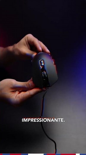 Mouse USB Gamer com fio Thor X9 RGB Preto - Fantech