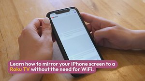 How to mirror iPhone to Roku without wifi