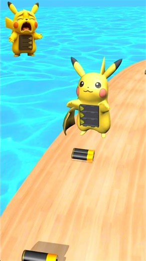 HELP! PIKACHU CRYING FOR BATTERY TO ESCAPE FROM THIS LEVEL⁉️🔋#shorts #gaming #youtubeshorts #games