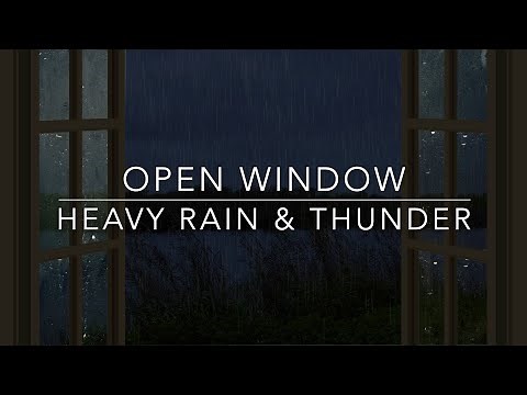 Inspire Sleep with The Sound of Rain & Thunder - 30 minutes Open Window Rain Sounds for Sleep