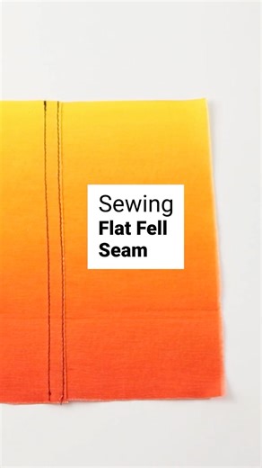 Flat felled seam tutorial (clean & durable finish) #sewfyi #sewingtechniques #flatfelledseam #sewist