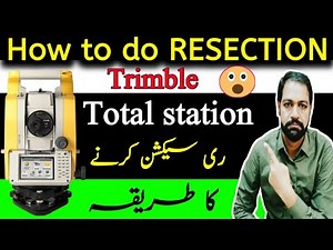 how to resection trimble total station / resection trimble total station