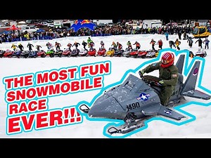THE MOST FUN SNOWMOBILE RACE EVER! LEVI TRI 5 2022 / MOUNT SKI GULL