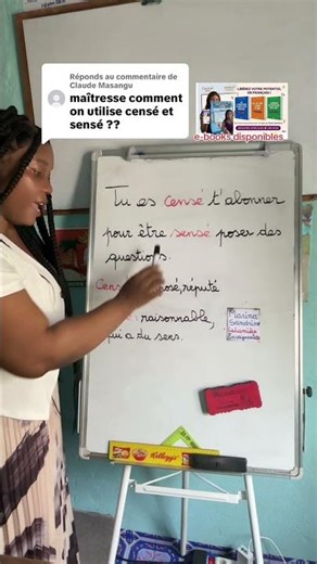 Voici la différence entre sensé et censé. #apprends #enseignante