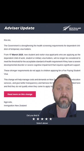 New Zealand Immigration Health Screening Updates 2024