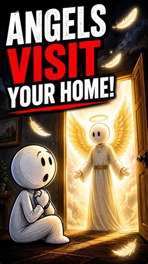 4 Signs Angels Visited Your Home 😇 #Bible #Angels #ChristianShorts