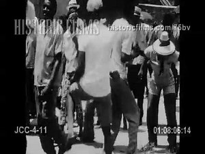 HISTORIC BLACK SECOND LINE PARADE WILD DANCING 1960 NEW ORLEANS