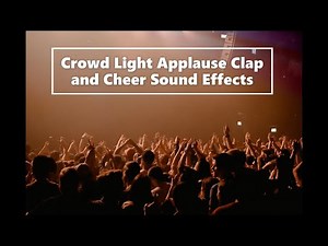 Small Crowd Light Applause Clap and Cheer Sound Effects | No Copyright Issue
