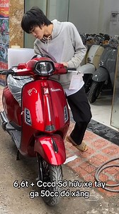 6,6t Cccd Sở hữu xe tay ga 50cc đổ xăng, Victoria 50cc xe tốt, máy em, đi rất mượt #tongkhoxedienhanoi #xega50cc #xemay50cc #vespa50cc #victoria50cc | Kho Xe Điện
