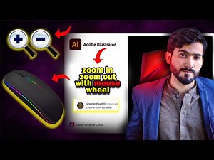 how to zoom in and zoom out with mouse wheel in adobe illustrator