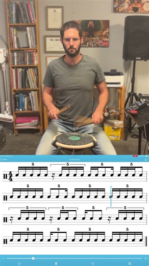 Advanced quintuplets reading practice with Coryvo