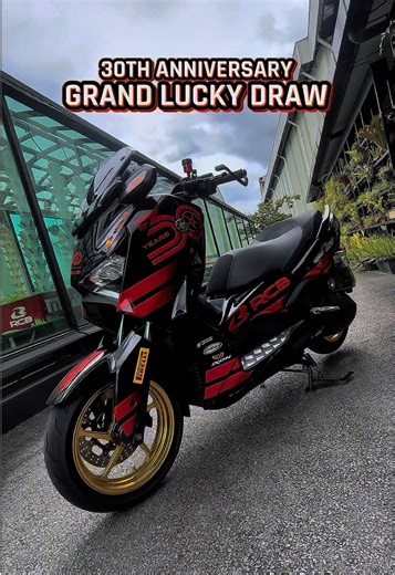 Yamaha Xmax Grand Prize RCB 30th Anniversary Lucky Draw! 🔥 Geng! Kalau korang dekat luar sana dah beli barang2 RCB 30th Anniversary, Jangan lupa register nama korang untuk LuckyDraw sebab last day ESOK (15 Jan)! 🙌💯 Akan announce di semua platform @RCB Global. Follow sekarang geng! 🤘 #RCB #RCBMalaysia #RCB30thAnniversary #RCBGrandPrize #RCBLuckyDraw