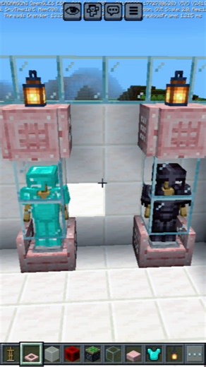 Minecraft ⚔️ Secret Armor Stand Tricks 😎✨ | Easy & Cool Builds#minecraft #shorts