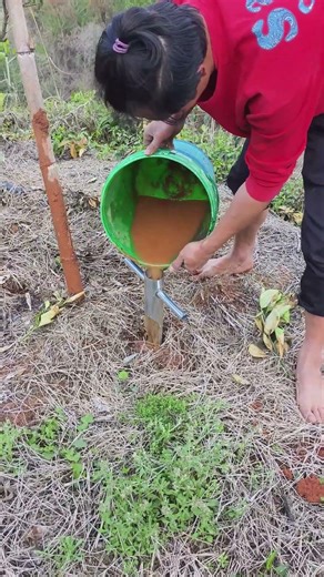 Self-made clay stake-making tool