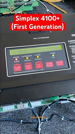 Simplex 4100+ (First Generation) #shorts #firealarm #firealarmpanel #firealarmfriday