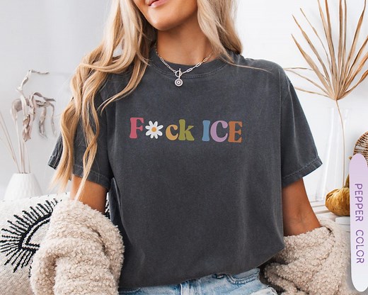 F*ck ICE Retro Protest Tee Abolish ICE Shirt Anti-trump Top Immigration Rights Tee No More Deportation Resistance Gift Undocumented Tee - Etsy
