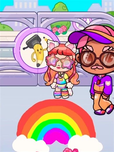 i like rainbow 🌈 #drawing at school entrance🌈 #trending #avatarworld #funny #viral #shorts
