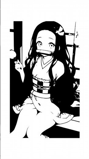 Nezuko Kamado 🌸 Cute Demon Power | Demon Slayer 2D Animation #Shorts