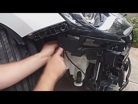 Desmontar depósito / Reparación obstrucción limpiaparabrisas I30 GD - Windscreen wiper repair