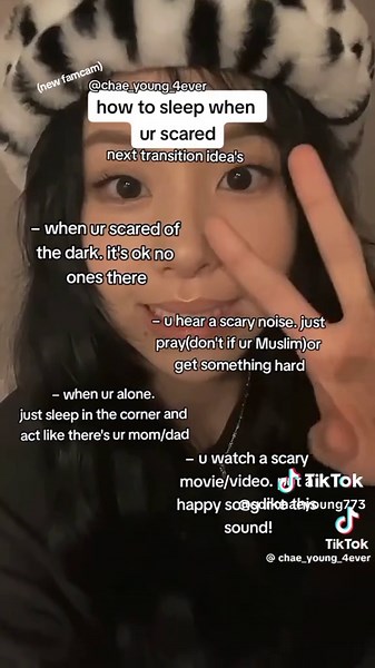 How to sleep when ur scared#chaeyoungrat | Sleeping