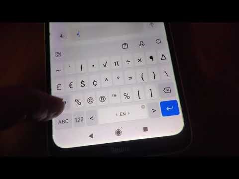How to type not equal sign in android mobile phones