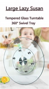 Watch Lazy Susan Tempered Glass Turntable Rotating Dining Table on Amazon Live