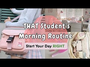 How to Start Your Day Like THAT Student 💫 | School Morning Routine