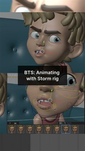 BTS: Animating Storm https://studio.blender.org #b3d #BlenderStudio