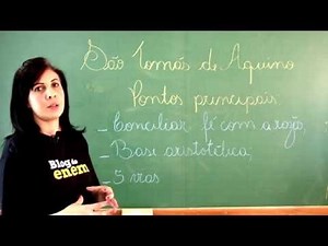 São Tomás de Aquino e as provas da existência de Deus. Filosofia Enem