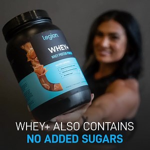 79 reactions · 11 comments |  Legion's Whey+ Protein Powder is a 100% natural grass-fed whey isolate protein powder made with milk from small, sustainable dairy farms in Ireland.  Level up with Whey+:  22 grams of protein  100 calories  2 grams of carbs  0 grams of fat  5.6 grams of branched-chain amino acids per serving  No added sugars Order today! | Legion | Facebook