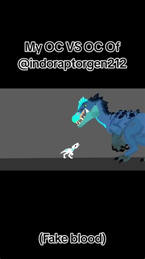 My OC Battles Indoraptor in Animated Showdown