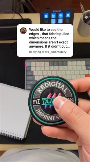 Machine Embroidery & Digitizing on Instagram: "What the edges look like from up close!"