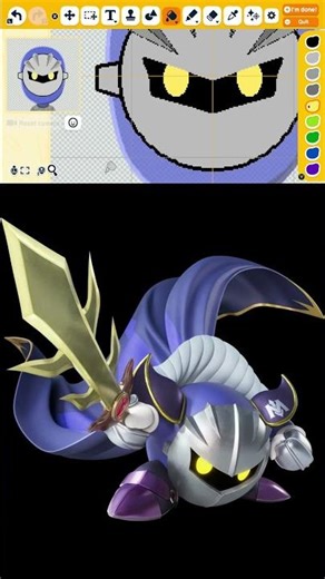 How to make Meta Knight from Kirby #metaknight #kirby