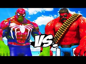 HULK - SPIDERMAN VS RED HULK