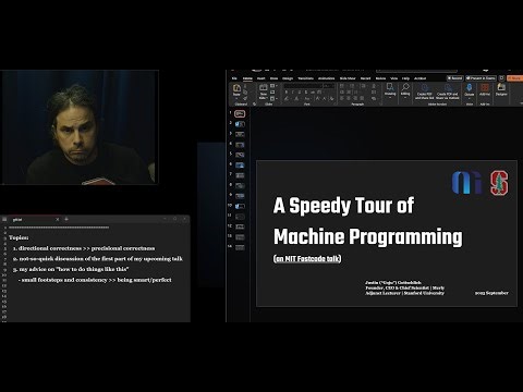 (I) A Speedy Tour of Machine Programming