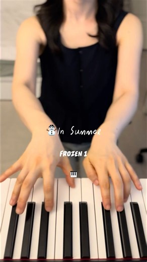 ⛄️In Summer (Frozen 1 OST) | Disney Piano #shorts #piano #disney