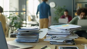 Timelapse Office Workers Stacking Files Papers Stock Footage Video (100% Royalty-free) 1098298519 | Shutterstock