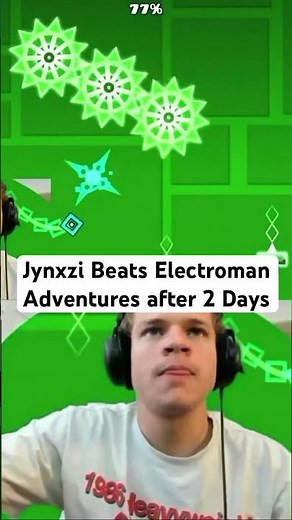 Jynxzi Beats Electroman Adventures #jynxzi #geometrydash #level #complete