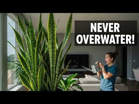 Water Your Snake Plant Like a Pro 🌱 Easy Care Tip