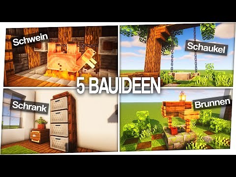 5 einfache BAUIDEEN in Minecraft 🐷