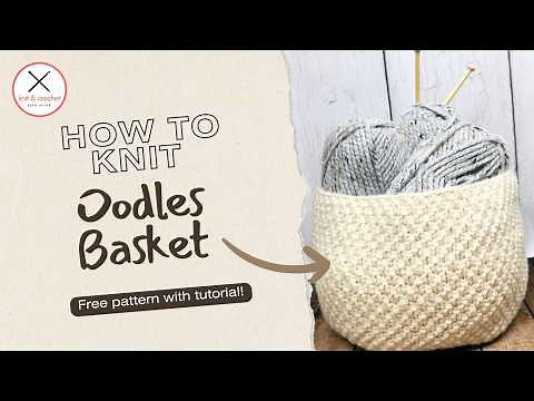 Oodles Knit Basket Tutorial | Easy & Fast Super Bulky Yarn Project for Beginners | Free Pattern