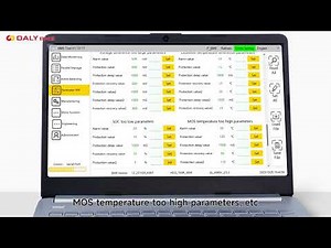 DALY BMS software lithium battery protection board host computer BMSTOOL instruction video