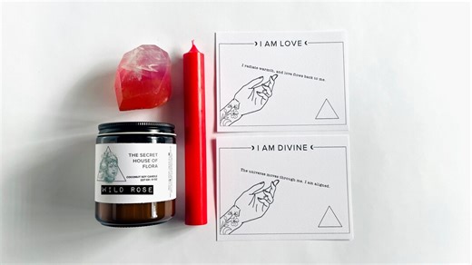 Divine Feminine Ritual Box, Rose Quartz Soap, Wild Rose Candle, Self-love Kit - Etsy