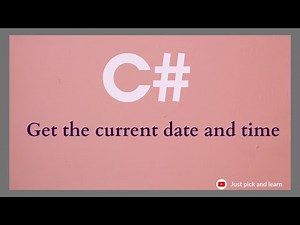 How to get current date and time in C# | C# DateTime manipulation example | C# interview question