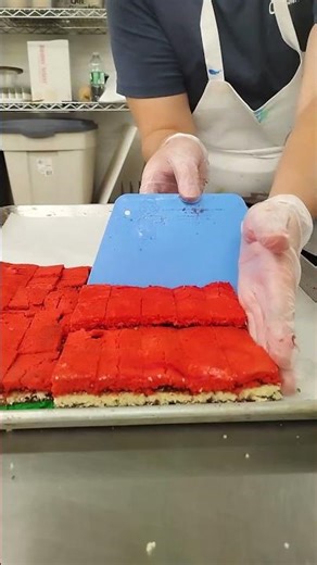 Prepping Chocolate-Covered Rainbow Cookies 🍫🌈