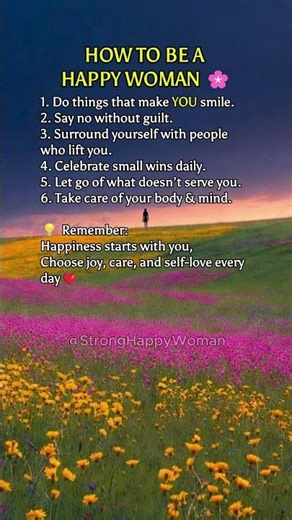 How to Be a Happy Woman | Self-Love & Motivation Tips for Women 🌸