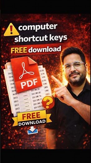 Computer CPCT Shortcut Keys PDF free download #cpct #cpctexam #exam #tomarsir