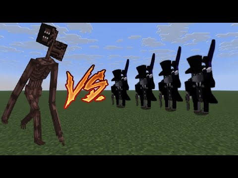 Siren Head V4 VS HeadHunter (All difficulty levels) Minecraft Java Bosses Battle