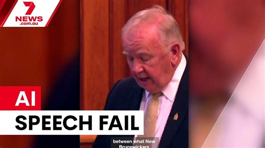 Canadian politician's AI speech blunder goes viral