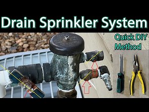 Winterize Sprinkler System Draining Method
